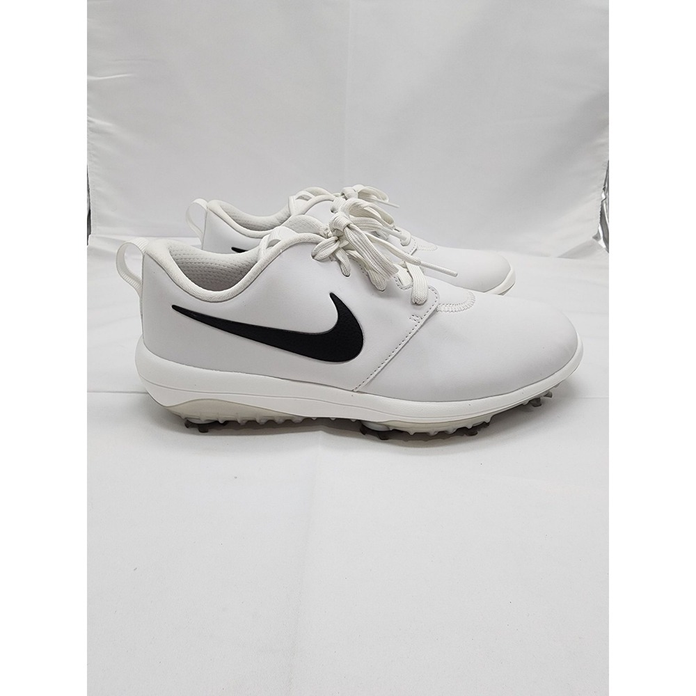 Nike Roshe G Tour Shoes White Black Swoosh Spiked Men's 7.5 New